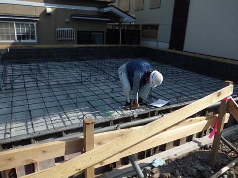 【新築住宅】山形市東山形 Ｓ様邸　配筋検査