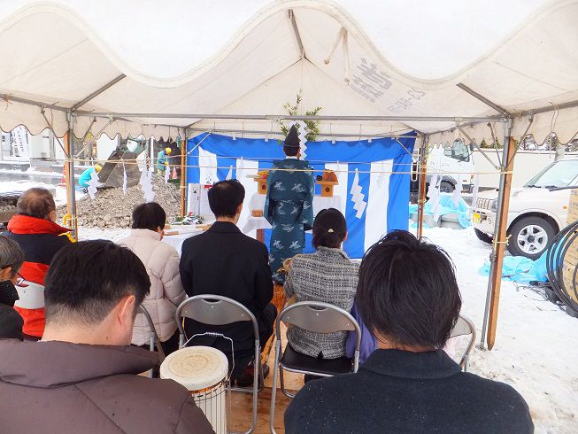【新築住宅】 山形市花楯 Ｔ様邸 地鎮祭