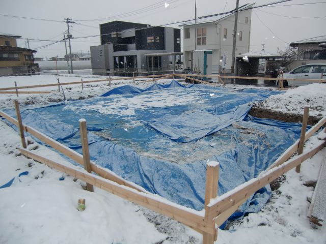 【新築住宅】 山形市花楯 Ｔ様邸 基礎工事及び配筋検査