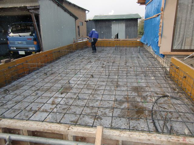 【増築住宅】 山形市二位田 Ｙ様邸 配筋検査及び基礎工事
