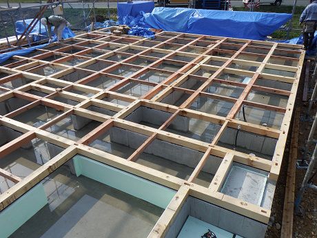 【新築住宅】　山形市志戸田A様邸　木工事経過