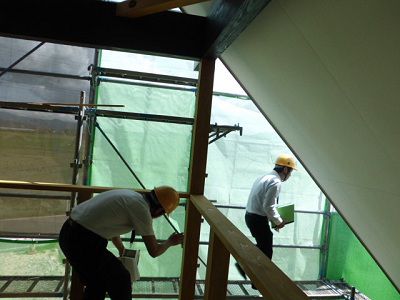 【新築住宅】　山形市志戸田A様邸　社内木工事完了検査