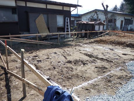 【新築工事】　天童市久野本H様邸　基礎工事