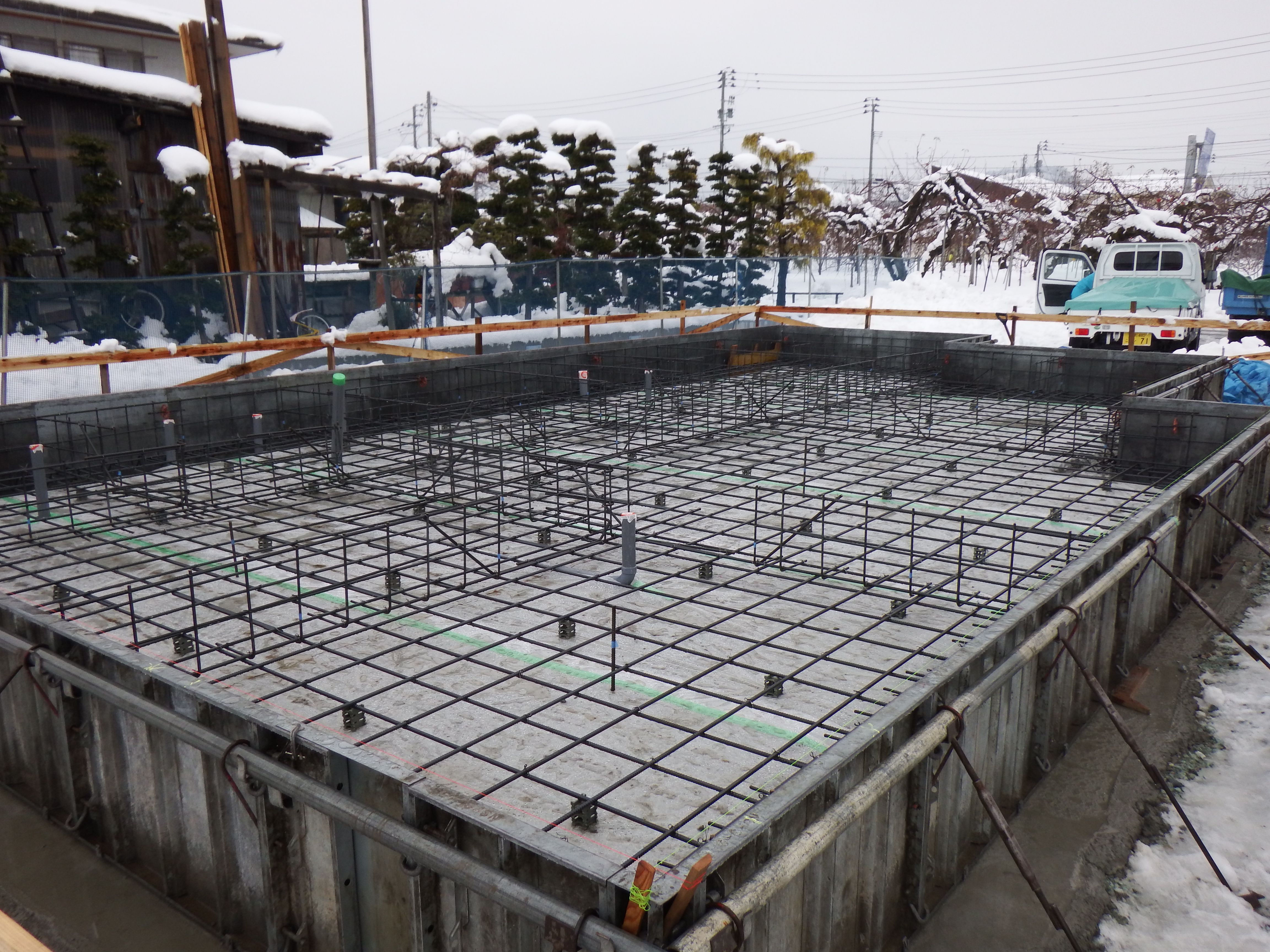【新築住宅】　東根市神町北　K様邸　基礎配筋検査
