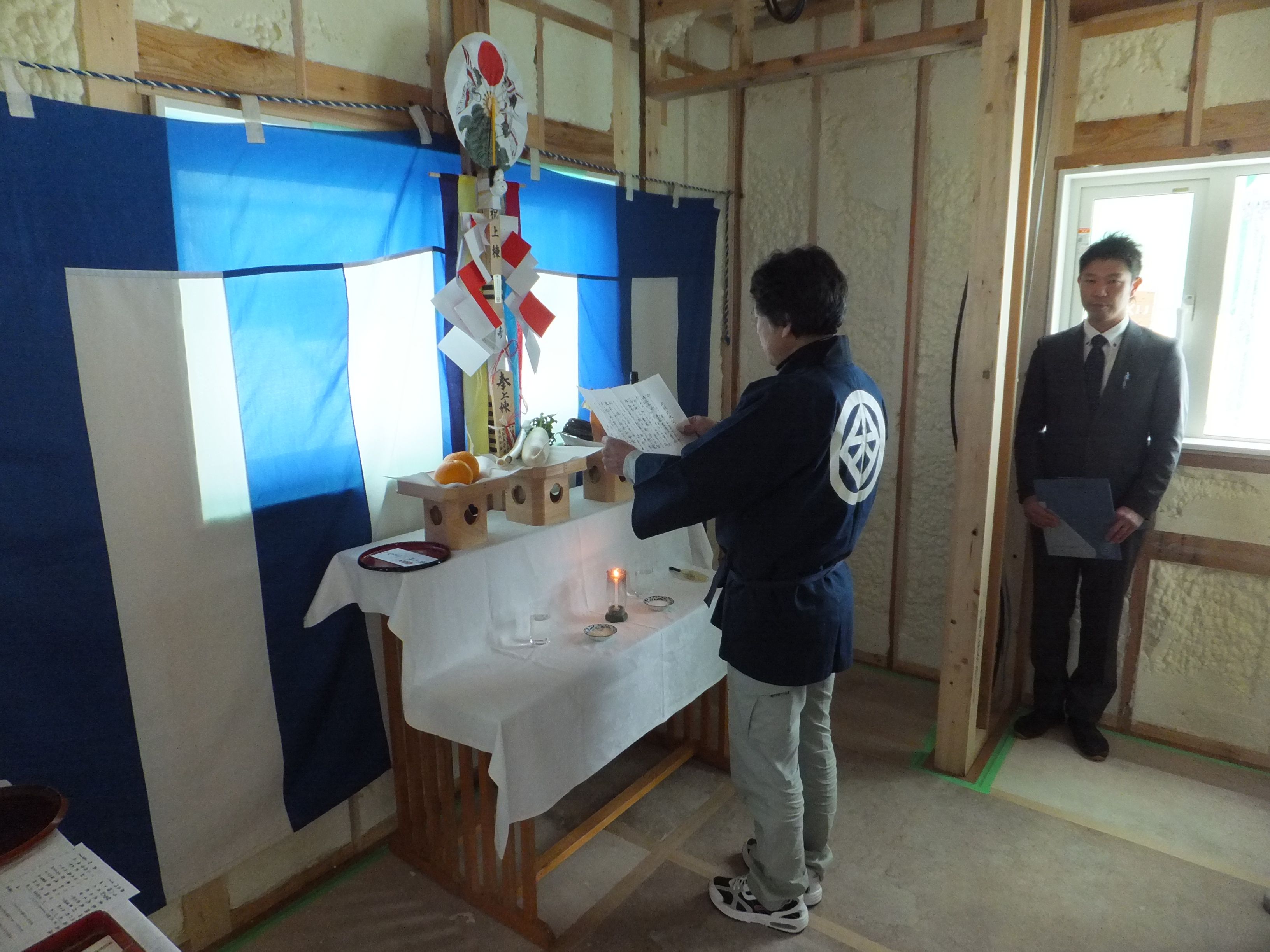 【新築住宅】　東根市神町北　Ｋ様邸　上棟式