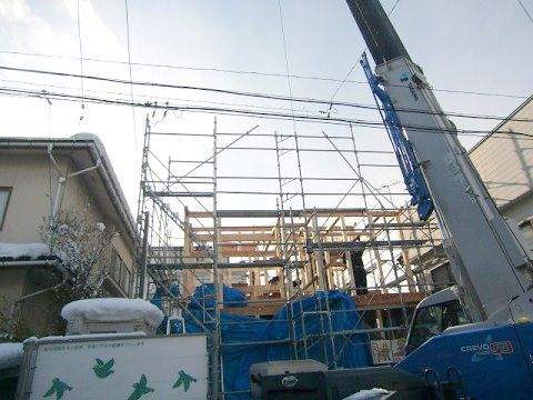 【新築住宅】山形市城西町T様邸　建て方