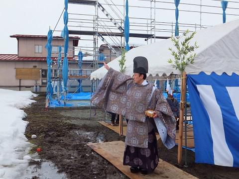 【新築住宅】西村山郡河北町谷地 Ｉ様邸　地鎮祭