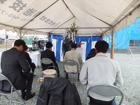 【新築住宅】東根市中央4丁目K様邸　地鎮祭
