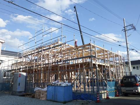 【新築住宅】東根市中央4丁目 K様邸 建て方