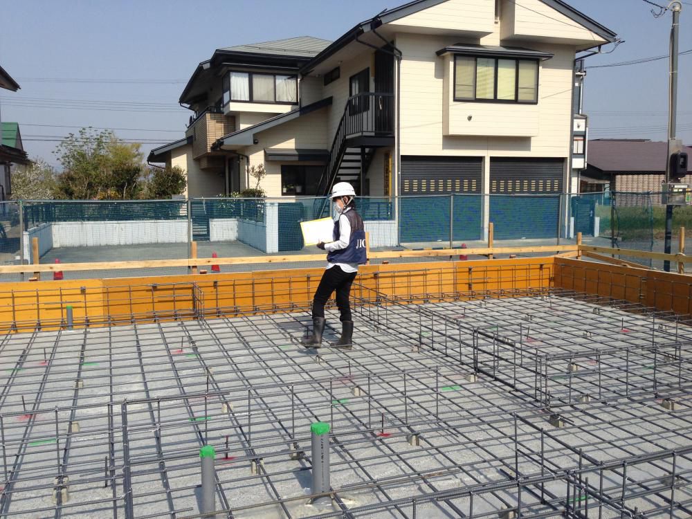 【新築住宅】東根市中央4丁目 K様邸 配筋検査