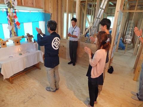 【新築住宅】天童市荒谷 Ｈ様邸　上棟式