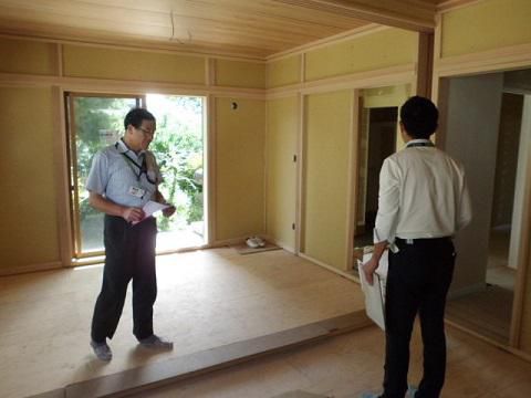 【新築住宅】天童市荒谷 Ｈ様邸　木完検査