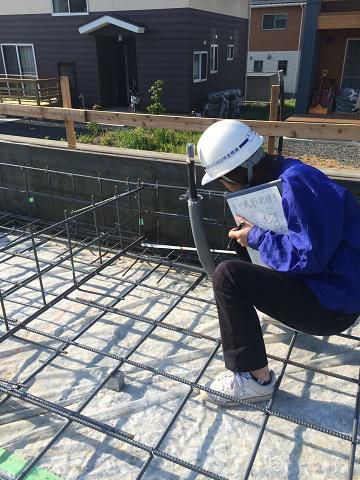 【新築住宅】山形市みはらしの丘 Ａ様邸 配筋検査