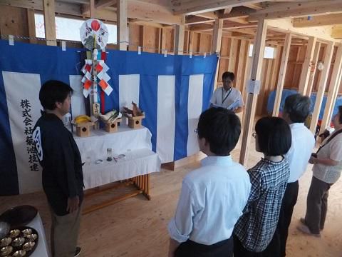 【新築住宅】 山形市宮町 Ｓ様邸　上棟式