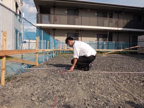 【新築住宅】山形市銅町 Ｔ様邸 遣り方検査