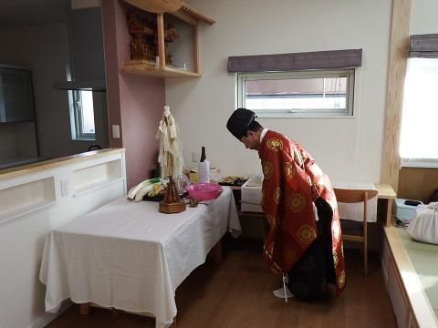 【新築住宅】西村山郡西川町間沢 Ｗ様邸　入居祈祷