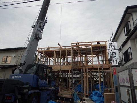 【新築住宅】 山形市青田南 Ｋ様邸 建て方