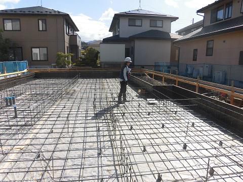 【新築住宅】 天童市南小畑 Ｗ様邸 配筋検査