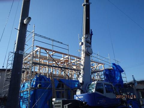 【新築住宅】山形市飯塚町 Ｋ様邸 建て方