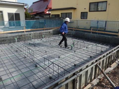 【新築住宅】山形市陣場 Ｓ様貸家 配筋検査