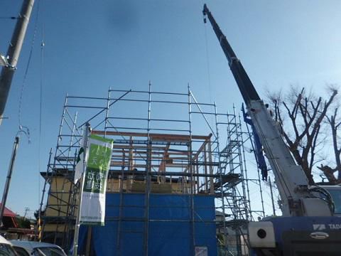 【新築住宅】山形市陣場 Ｓ様貸家 建て方