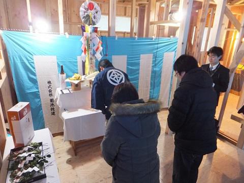 【新築住宅】 山形市飯塚町 Ｔ様邸 上棟式