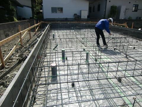 【新築住宅】 山形市鈴川町 Ｎ様邸 配筋検査