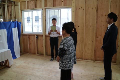 【新築住宅】山形市瀬波 Ｓ様邸 上棟式