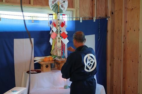【新築住宅】西村山郡河北町谷地ひな市 Ｋ様邸 上棟式