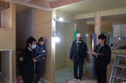 【新築住宅】山形市妙見寺 Ｋ様邸 木完検査