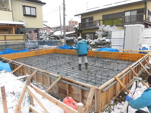 【新築住宅】 山形市南四番町 Ｔ様邸 配筋検査