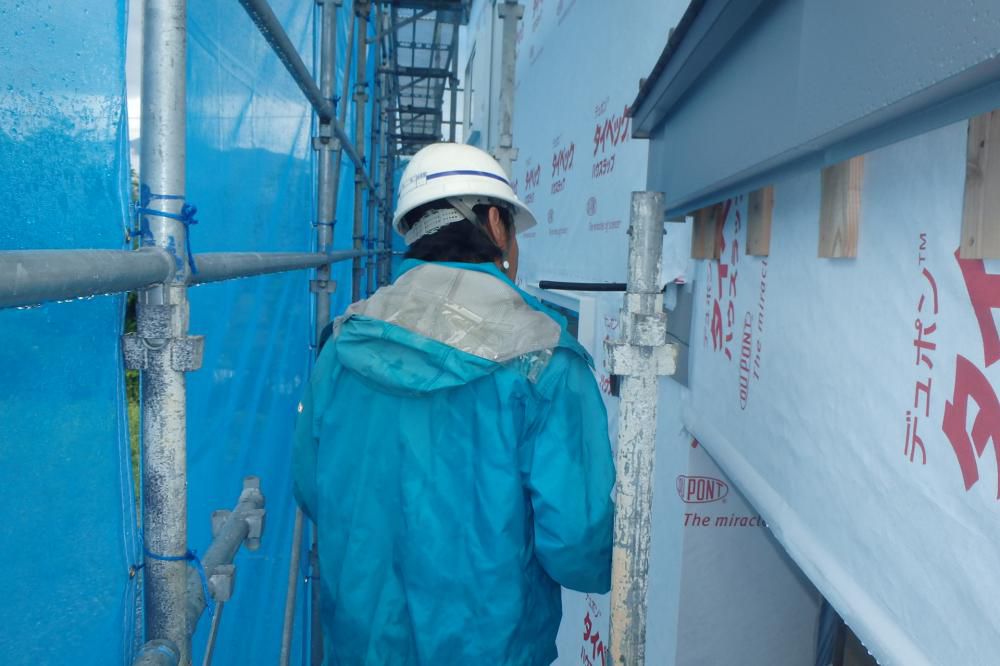 【新築住宅】山形市みはらしの丘 Ｔ様邸 防水検査