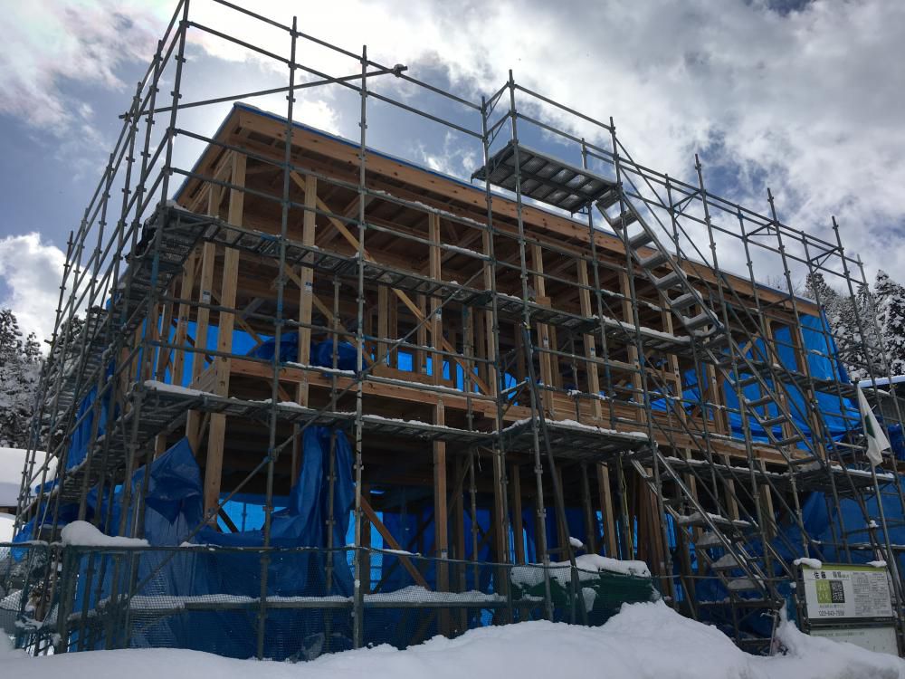 【新築住宅】上山市高松 Ｓ様邸 建て方