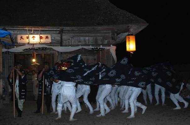 白鷹町　萩野地区　大日堂獅子舞