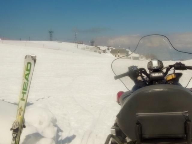 天元台でスキーパトロール初勤務