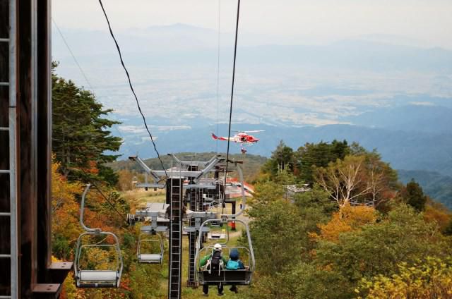 天元台高原で山岳救助訓練