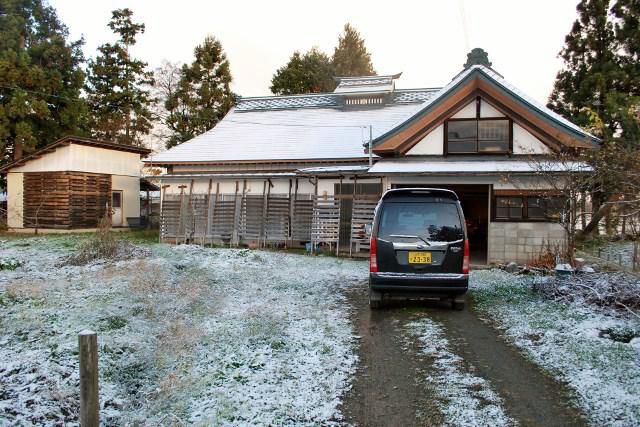 米沢市内初雪