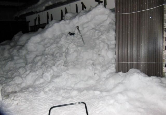 雪片付け