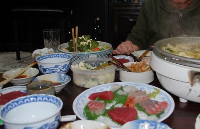 スキー師匠宅で家飲み会