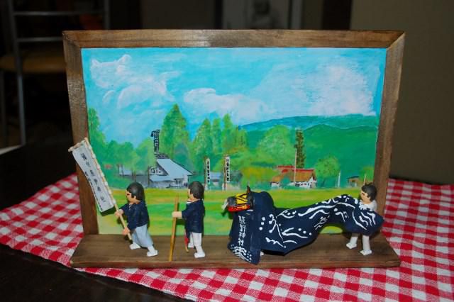 萠展に向けて（作品5：獅子舞巡行）