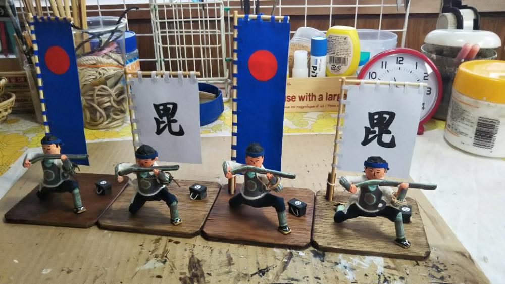 稲富流砲術隊人形作り