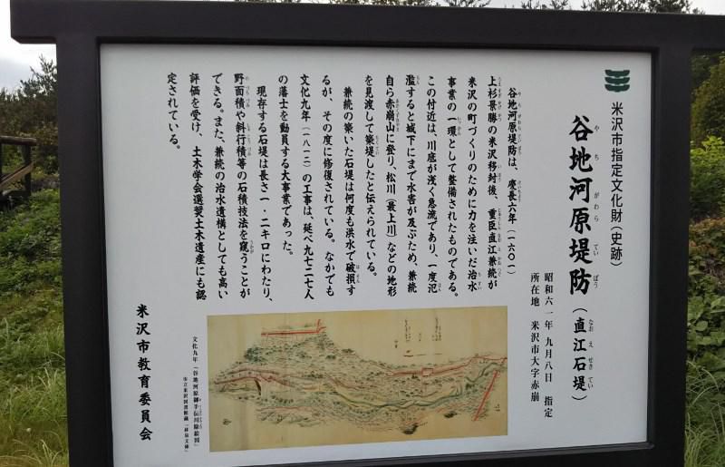 谷地河原堤防（直江石提）