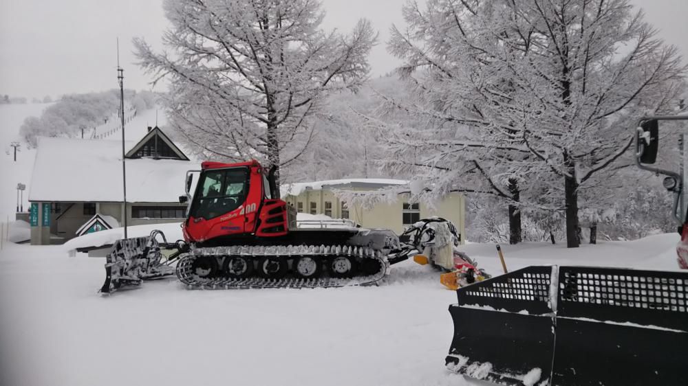 天元台は粉雪