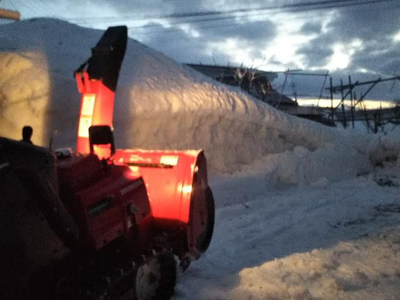 雪片付け
