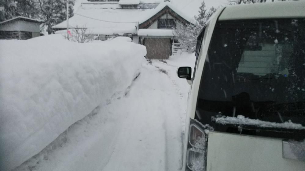 雪降りも終わりかな