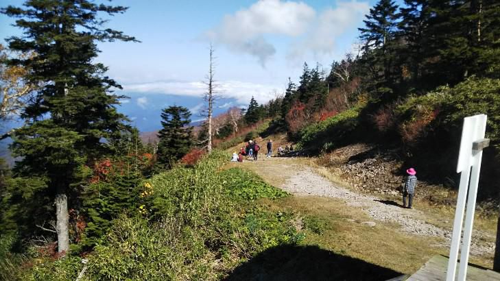 秋晴れ登山