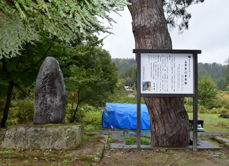 上中原の草木塔