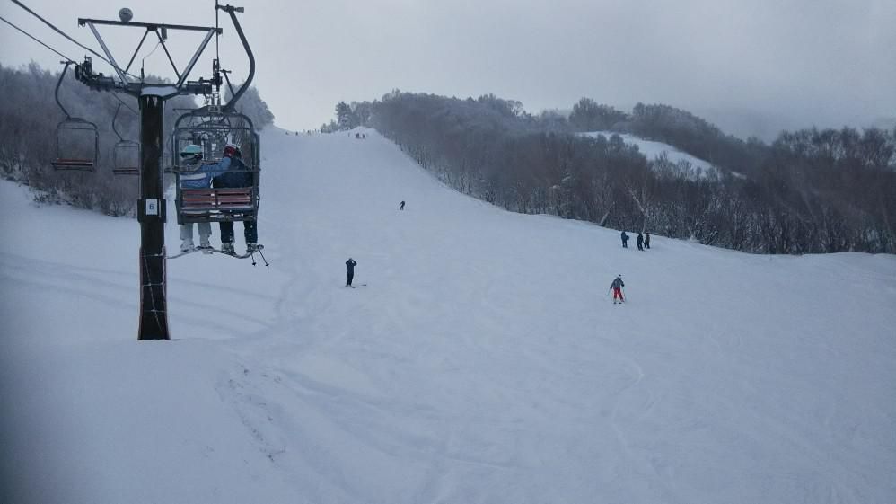 天元台で初すべり