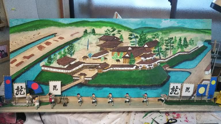 米澤城本丸と鉄砲隊(その2)