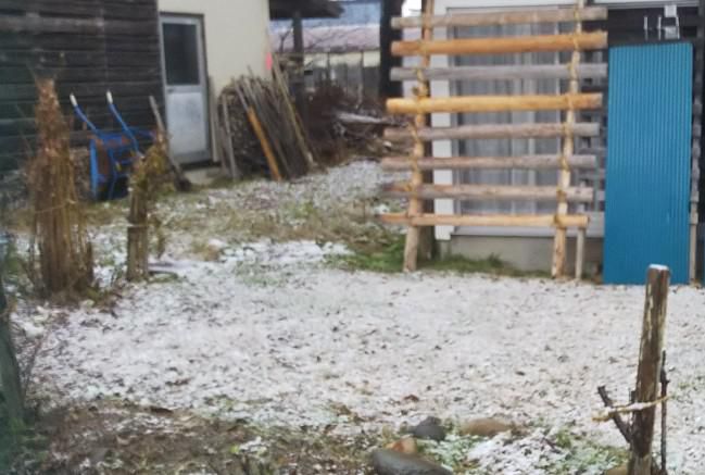 米沢市内初雪